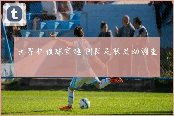 世界杯假球实锤 国际足联启动调查
